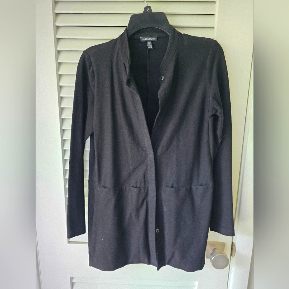 Eileen Fisher Black Women's Blazer/Jacket